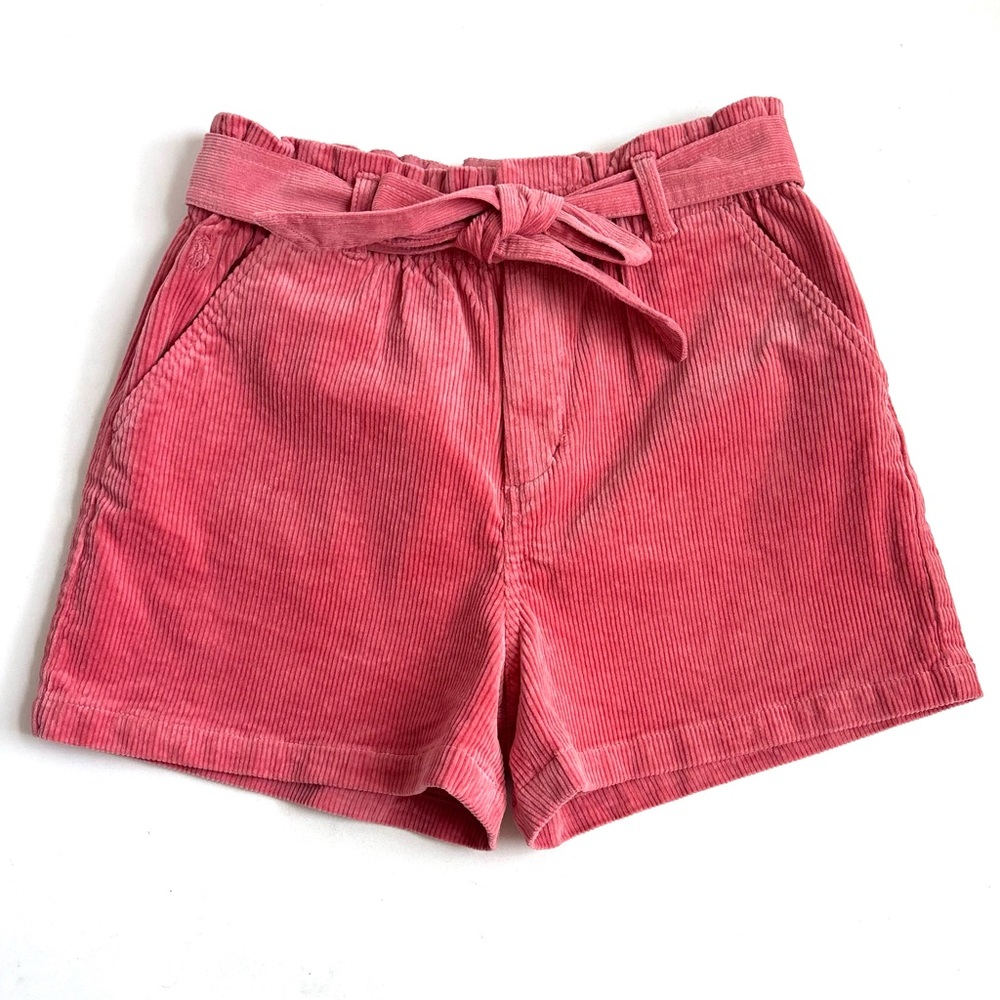 Polo by Ralph Lauren Pink Corduroy Belted Shorts Pink Girls Youth Size 12